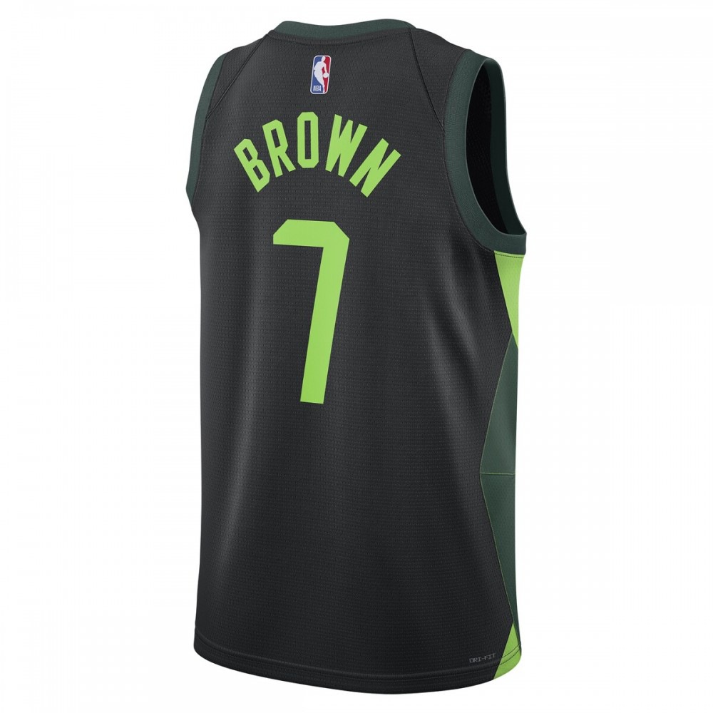 Jaylen Brown Boston Celtics Unisex 2024/25 Swingman Player Jersey - City Edition - Black-Pro Kit Vault | Brand New 26/27 Sports Jerseys